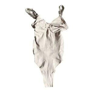 Skims Sculpting Thong Bodysuit Mica Cream S/M (US 4–10) NWOT $70